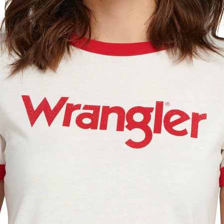 WRANGLER RINGER TEE OFF WHITE W7385G202