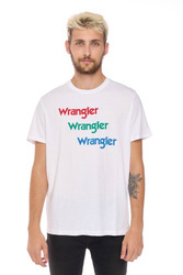 WRANGLER SS REPEAT TEE WHITE W7D7D3989